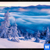 Wechselmotiv Sonnenaufgang Im Schnee Panorama Zoom