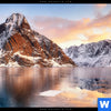 Wechselmotiv Sonnenuntergang Norwegen Panorama Zoom