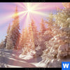Wechselmotiv Verschneiter Wald Panorama Zoom