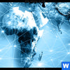 Wechselmotiv Weltkarte Kommunikation Panorama Zoom