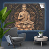 Canvalight® Leuchtbild Goldener Buddha No.2 Querformat Produktfoto wandbild.com