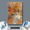 WechselmotivAbstrakter Blütenzauber in orangeHochformat Material wandbild.com