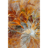 Wechselmotiv Abstrakter Blütenzauber in orange Hochformat Motive wandbild.com