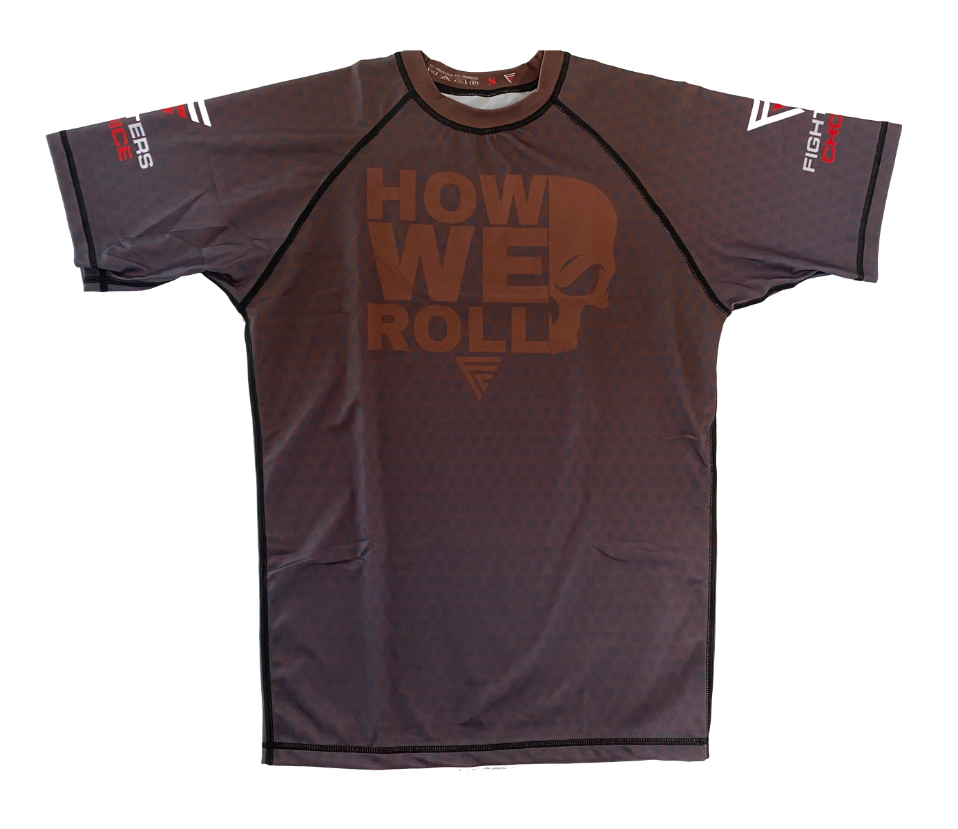 Fighters Choice Ranked Rash Guard - Brown - Short Sleeve