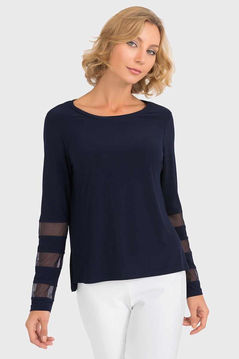 Joseph Ribkoff Midnight Blue Top Style 193301 – Luxetire