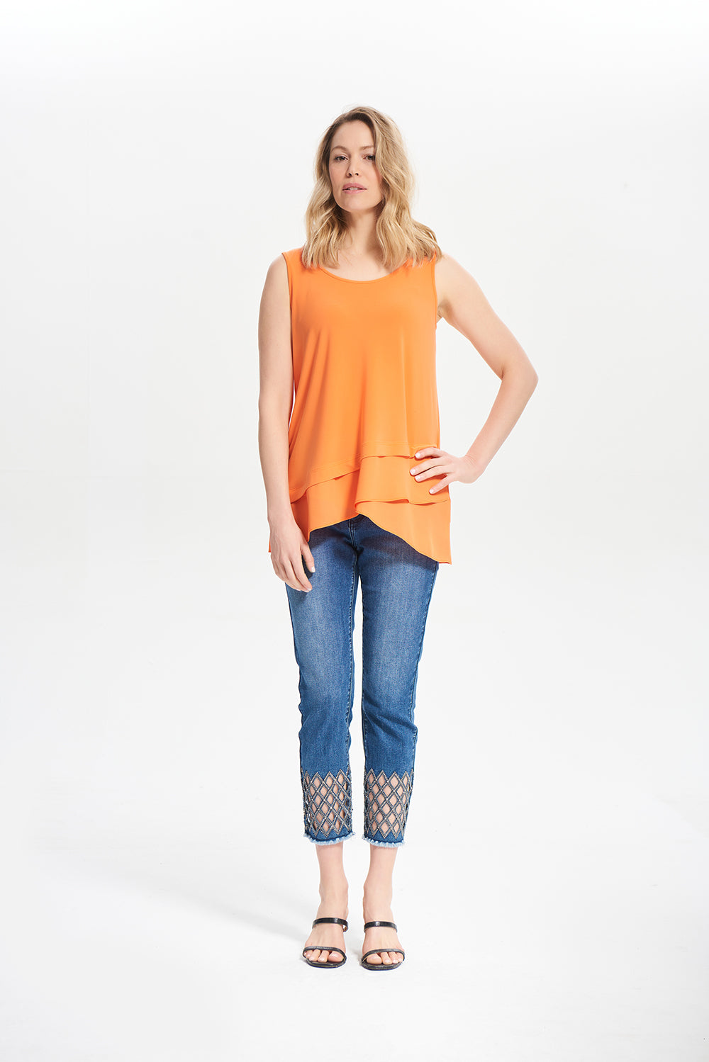 JOSEPH RIBKOFF S TANGERINE TOP 211191 – IBHANA