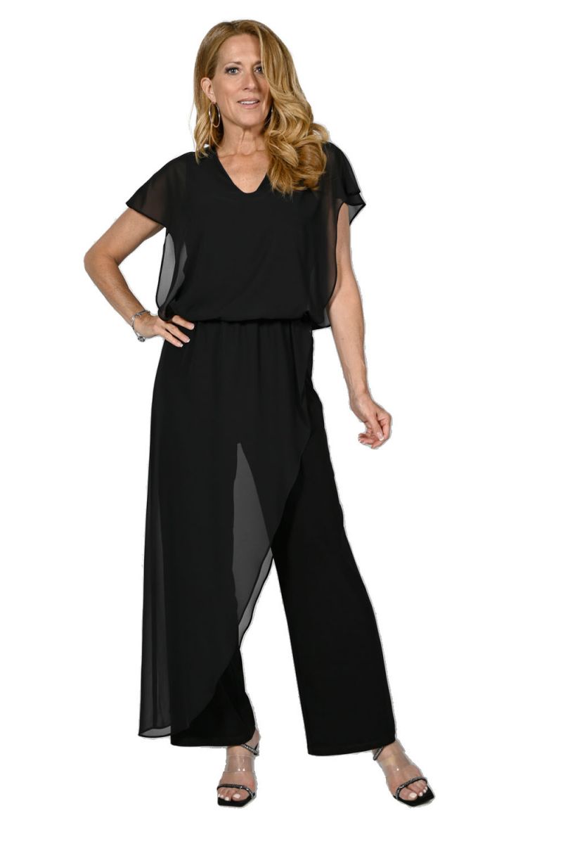 Frank Lyman Black Knit Jumpsuit Style 236009 | Luxetire | Reviews on ...