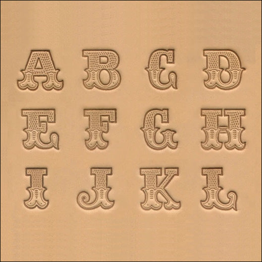 Leather Stamp Letter Set 1 Letters and Numbers, Delrin Stamps for