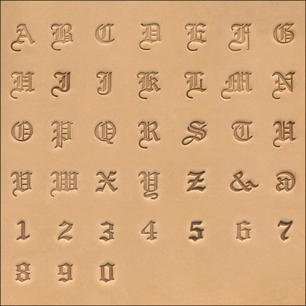 3/4 (19mm) Script Font Alphabet Leather Stamp Set 8139-00 –