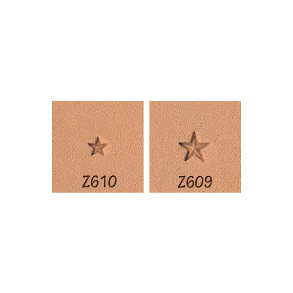 Star 5-Point Flat O54 O53 2-Piece Leather Stamp Set –