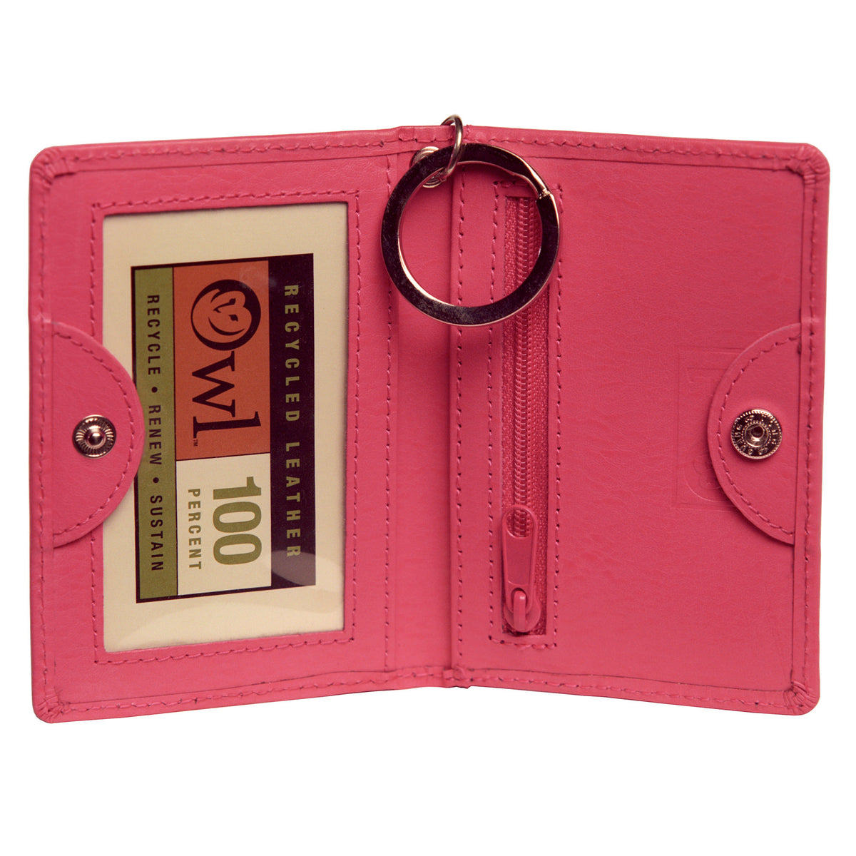 Twofold ID - Jazzy Pink – Alicia Klein - Taxi Wallet - OWLrecycled