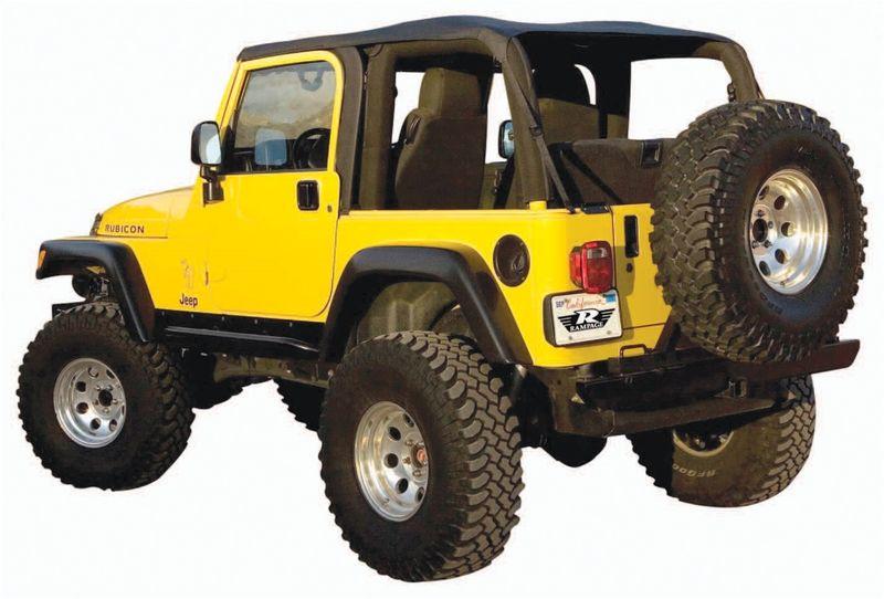 RAMPAGE FRAME-LESS SOFT TOP | 1997-2006 JEEP WRANGLER TJ – Lions Den  Off-Road