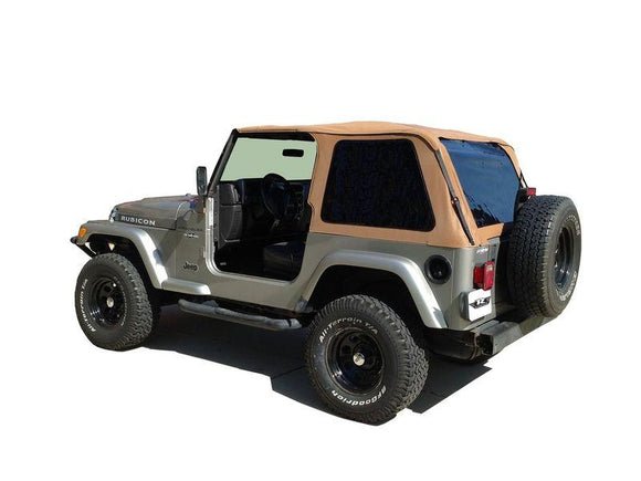 RAMPAGE FRAME-LESS TRAIL SOFT TOP | 1997-2006 JEEP WRANGLER TJ – Lions Den  Off-Road