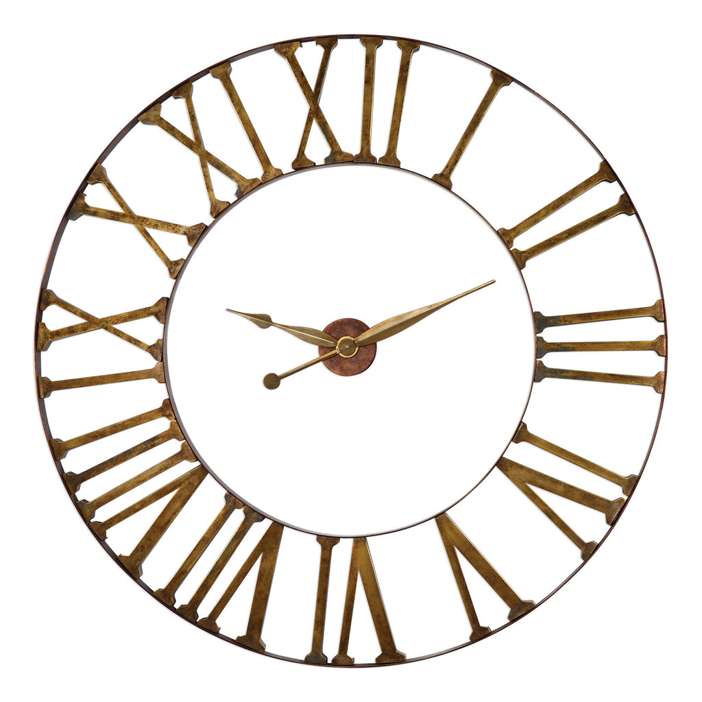 Medium Roman Porthole Clock - Taupe (HCW004.5) by Henley