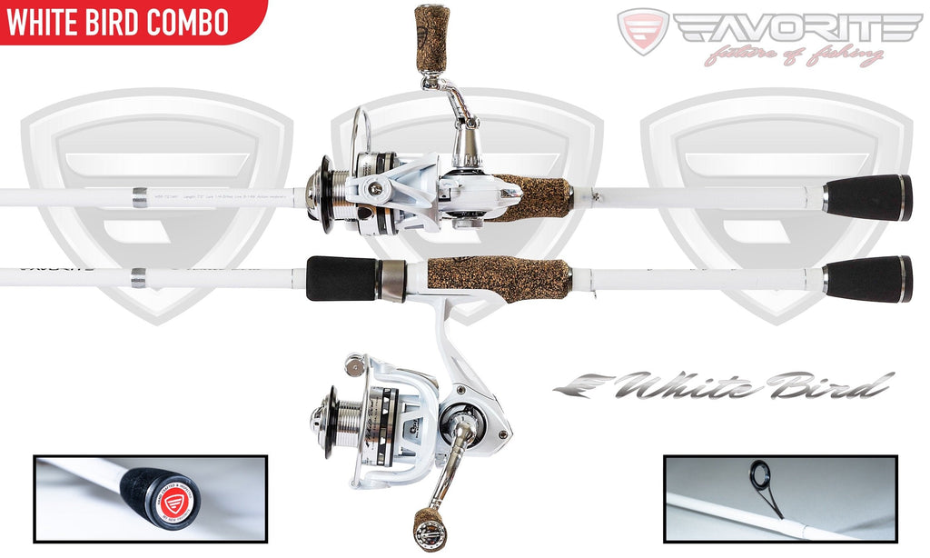 White Bird Spinning Reel (retail packaging)