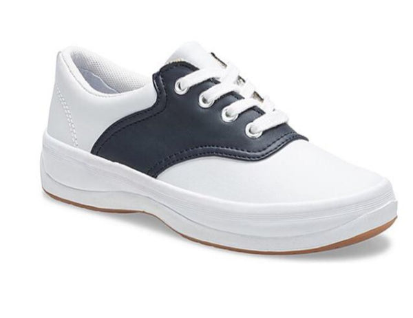 Keds School Days Bco C/azul Marinonum 12.5 Usa 19.5 Mex Piel - Ecart