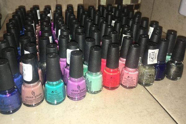 Lot of 50 China Glaze 3.6ml mini-bars - Ecart