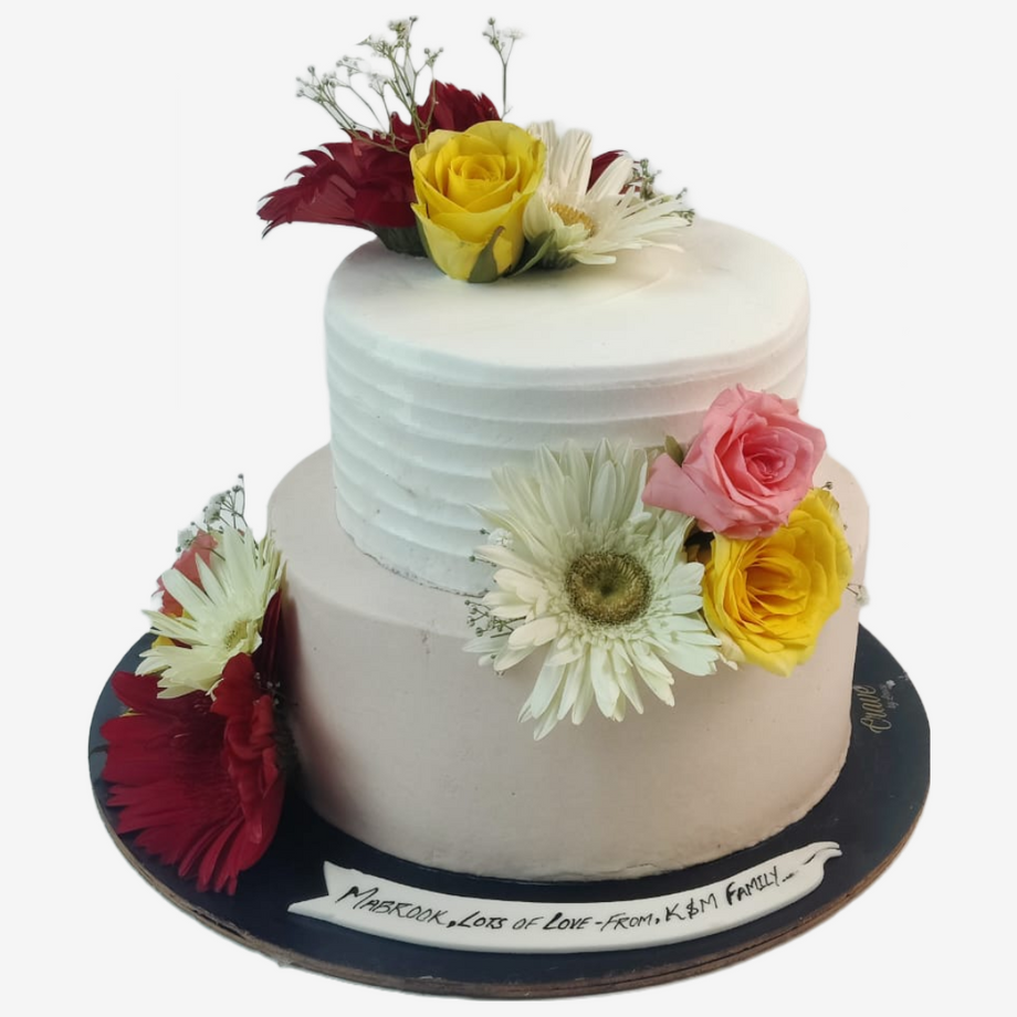 Anniversary / Engagement Theme Designer Cake - Avon Bakers