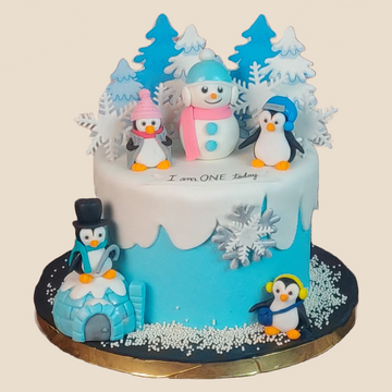 Penguin Themed Birthday Cake! : r/CAKEWIN