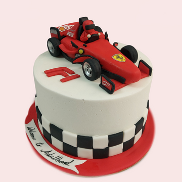 Ferrari Car Shape Cake