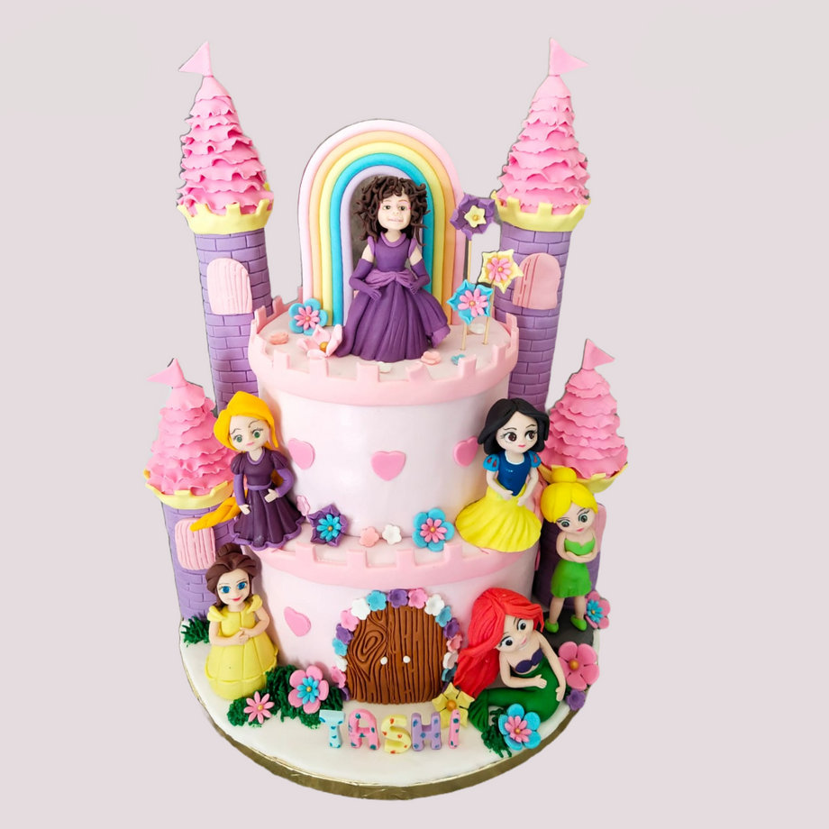 Disney Princesses Theme Cake - Magnum Cakes - Best Customize Designer Cakes  in Lahore