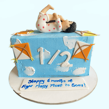 Six Months Birthday Cake - Wishingcart.in