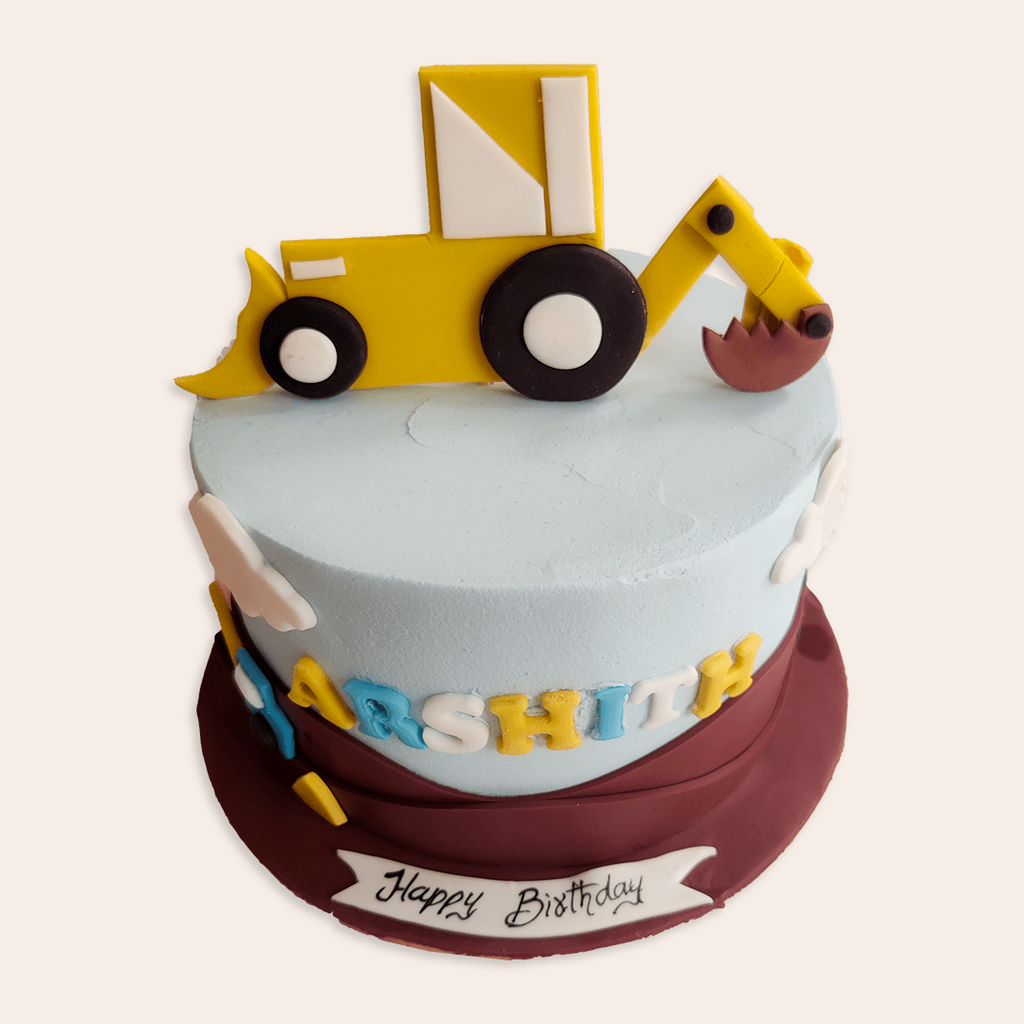 Easy Construction Site Birthday Cake | Jcb Cake | Black Forest Cake | Sunil  Cake Master - YouTube