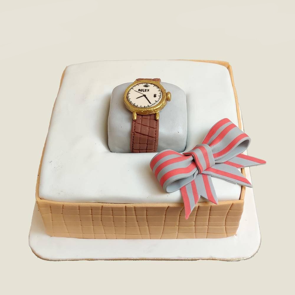 Rolex watch cake | Cake design for men, How to make cake, Amazing cakes