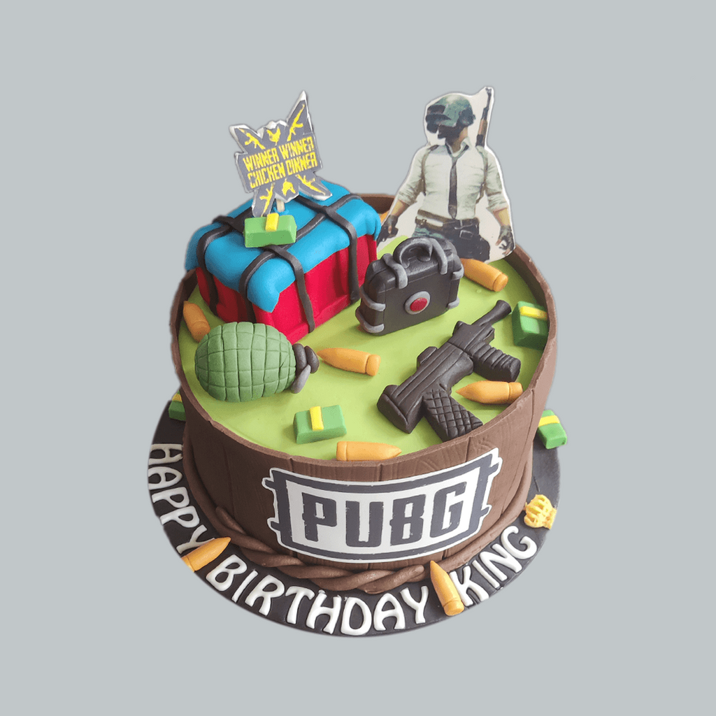 PUBG CAKE / PUBG BIRTHDAY CAKE / HOW TO MAKE PUBG CAKE /CAKE LAYERS OMR / PUBG  CAKE DESIGN - YouTube