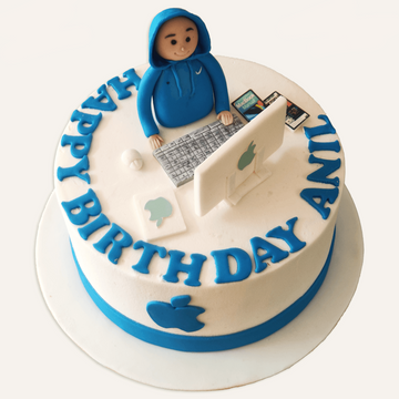 Computer Code Happy Birthday Edible Cake Topper Image ABPID54090 – A  Birthday Place