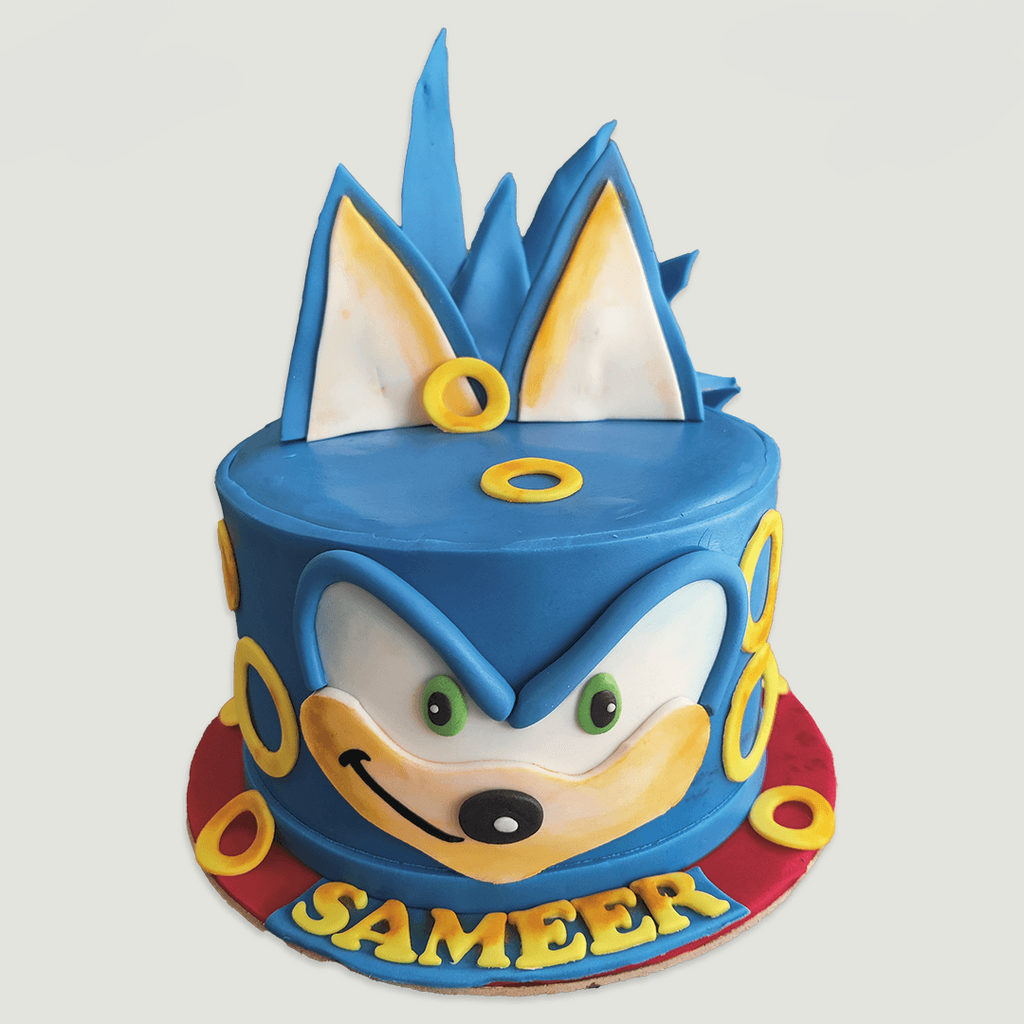 Sonic 2 Tiers Cake – Da Cakes Houston