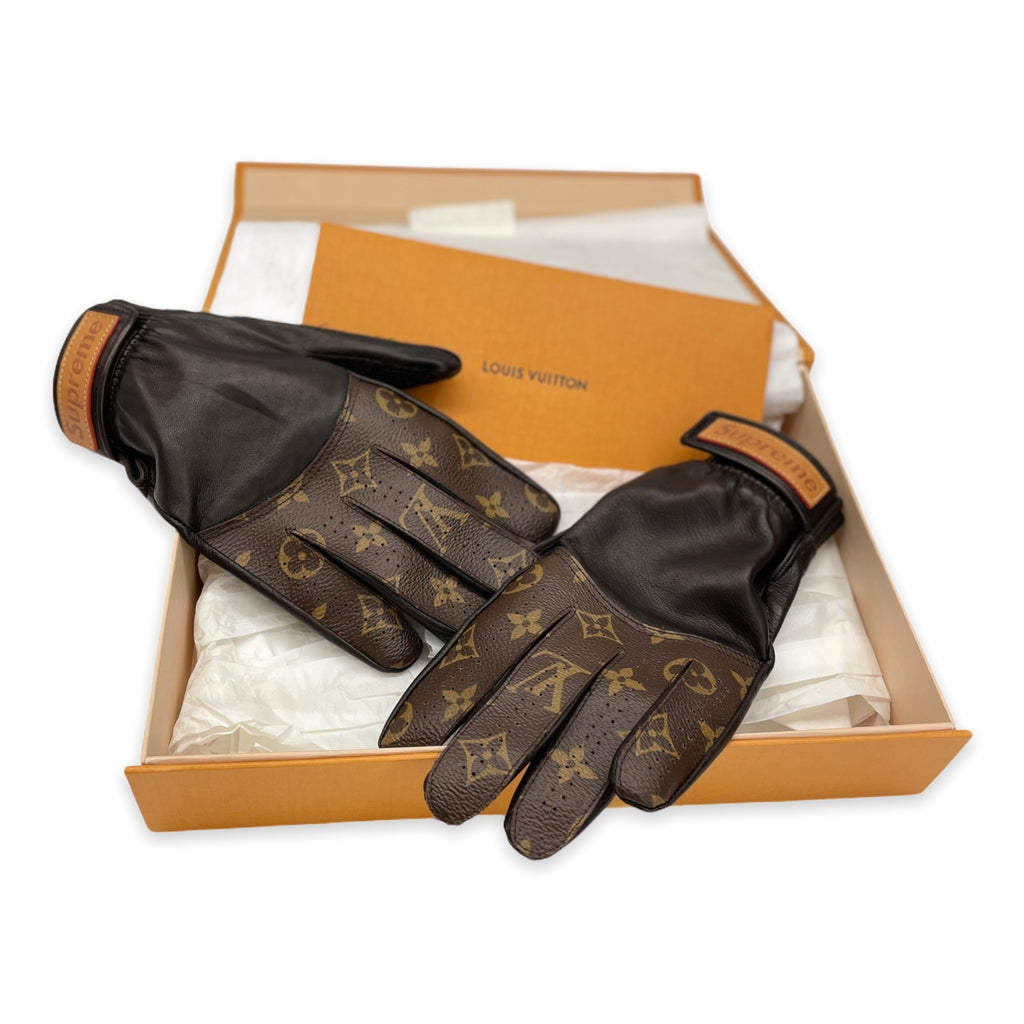 Gloves Louis Vuitton Black size M International in Other - 20125931