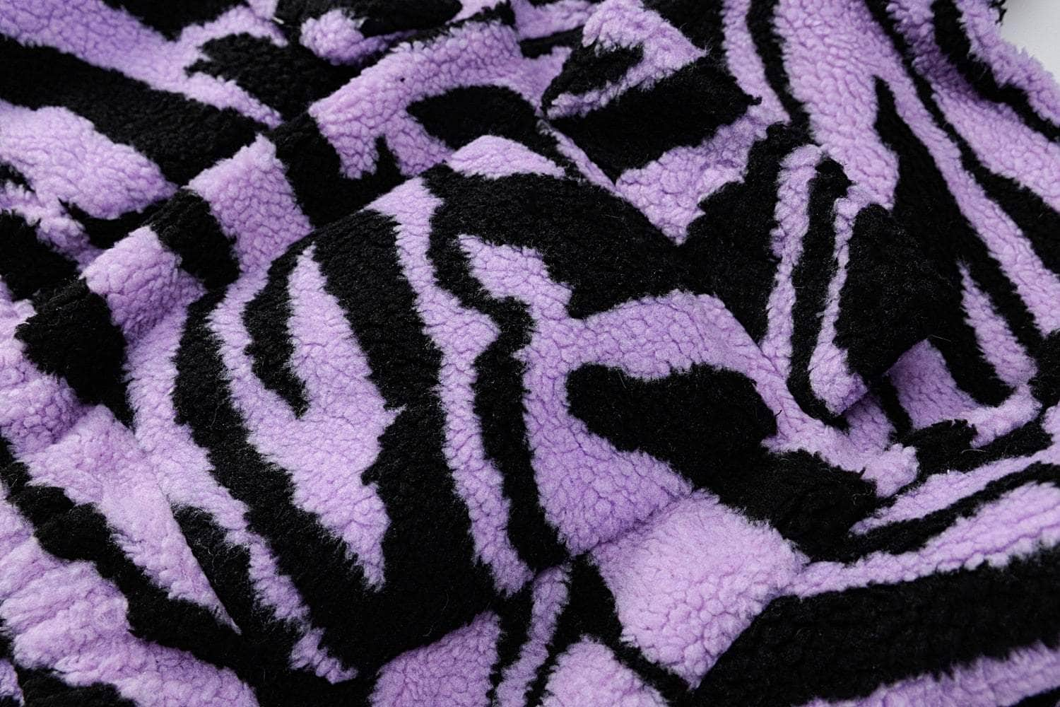 人気No.1」 SHAREEF ZEBRA JQ LONG COAT Purple - technicomm.qc.ca