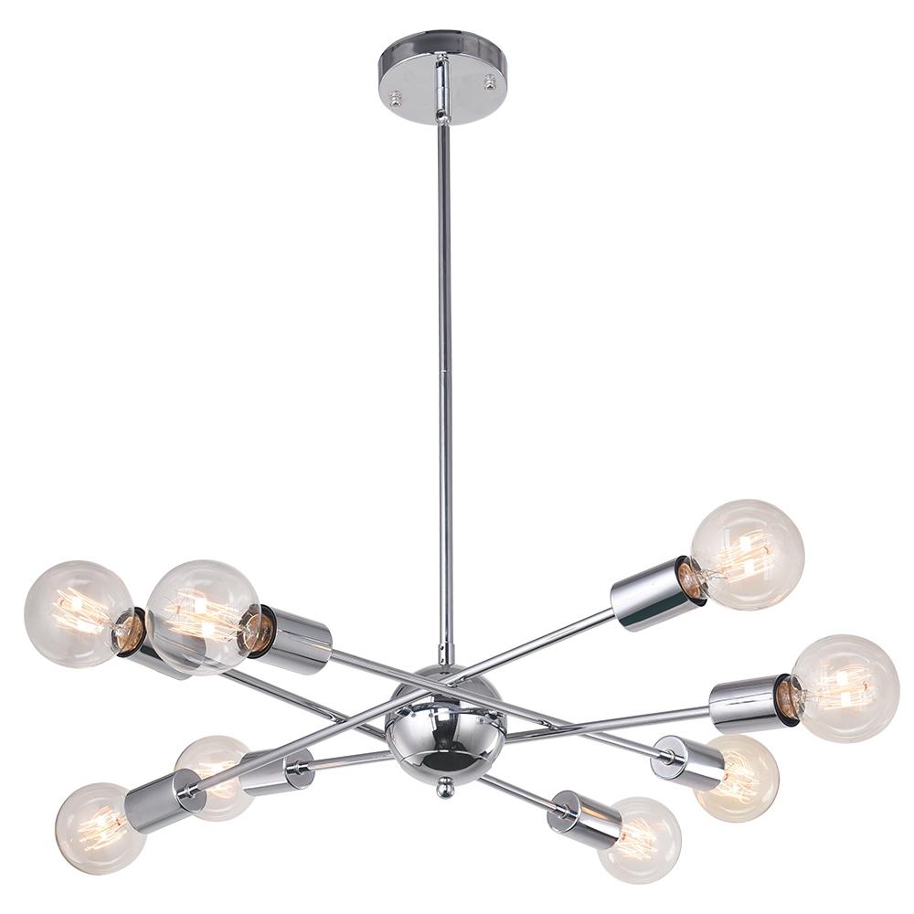 Modern Globe Linear Sputnik Chandelier | LightFixturesUSA, Modern ...