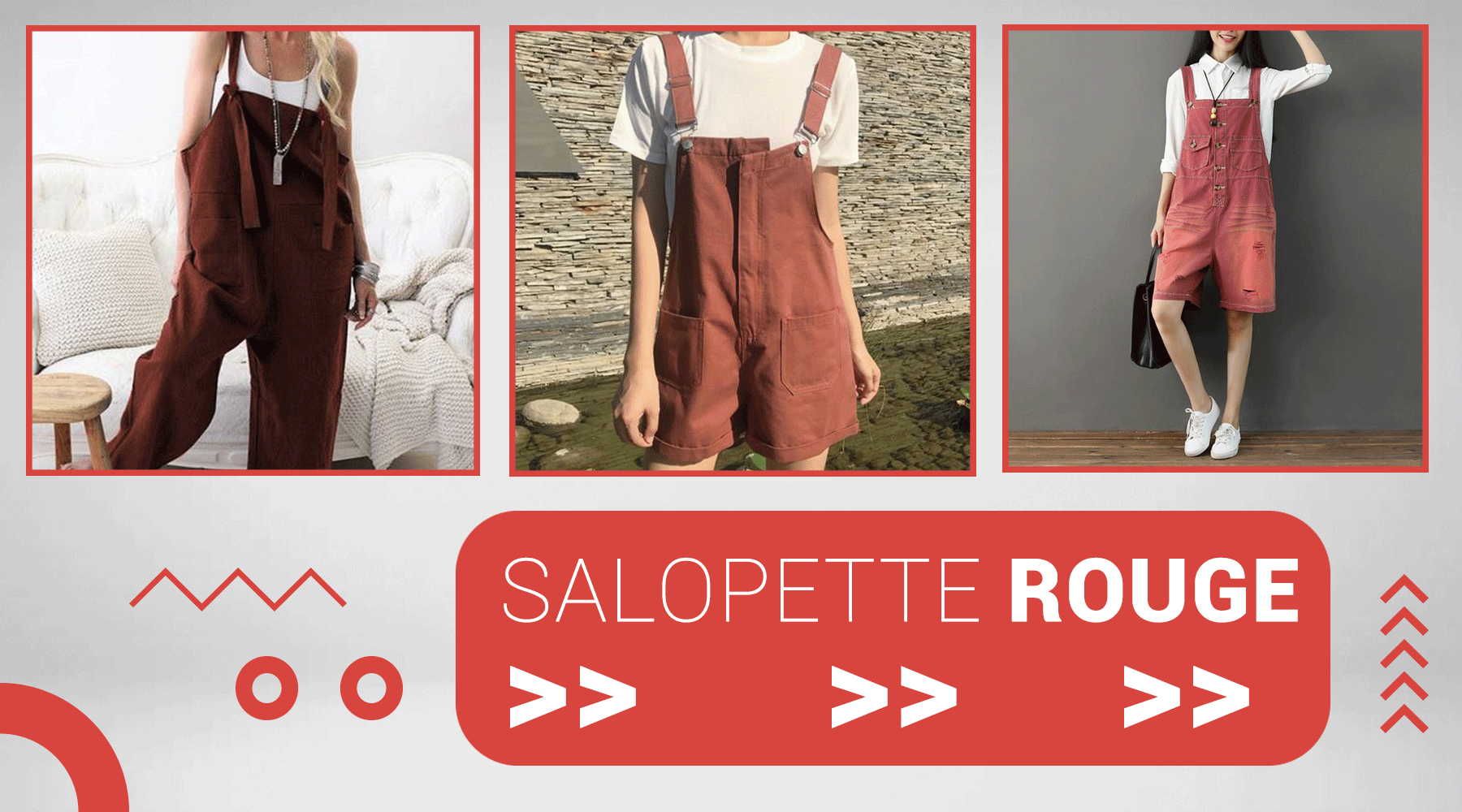 Salopette Rouge