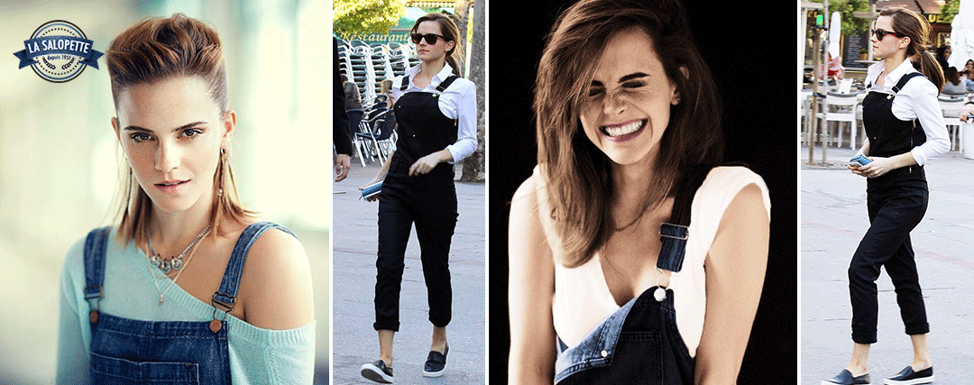 Emma Watson in overall