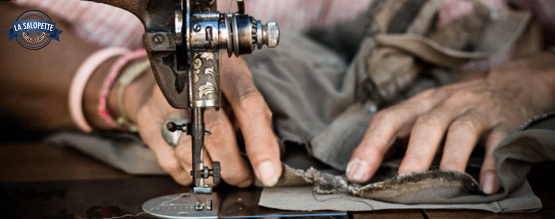 Máquina de coser hombre