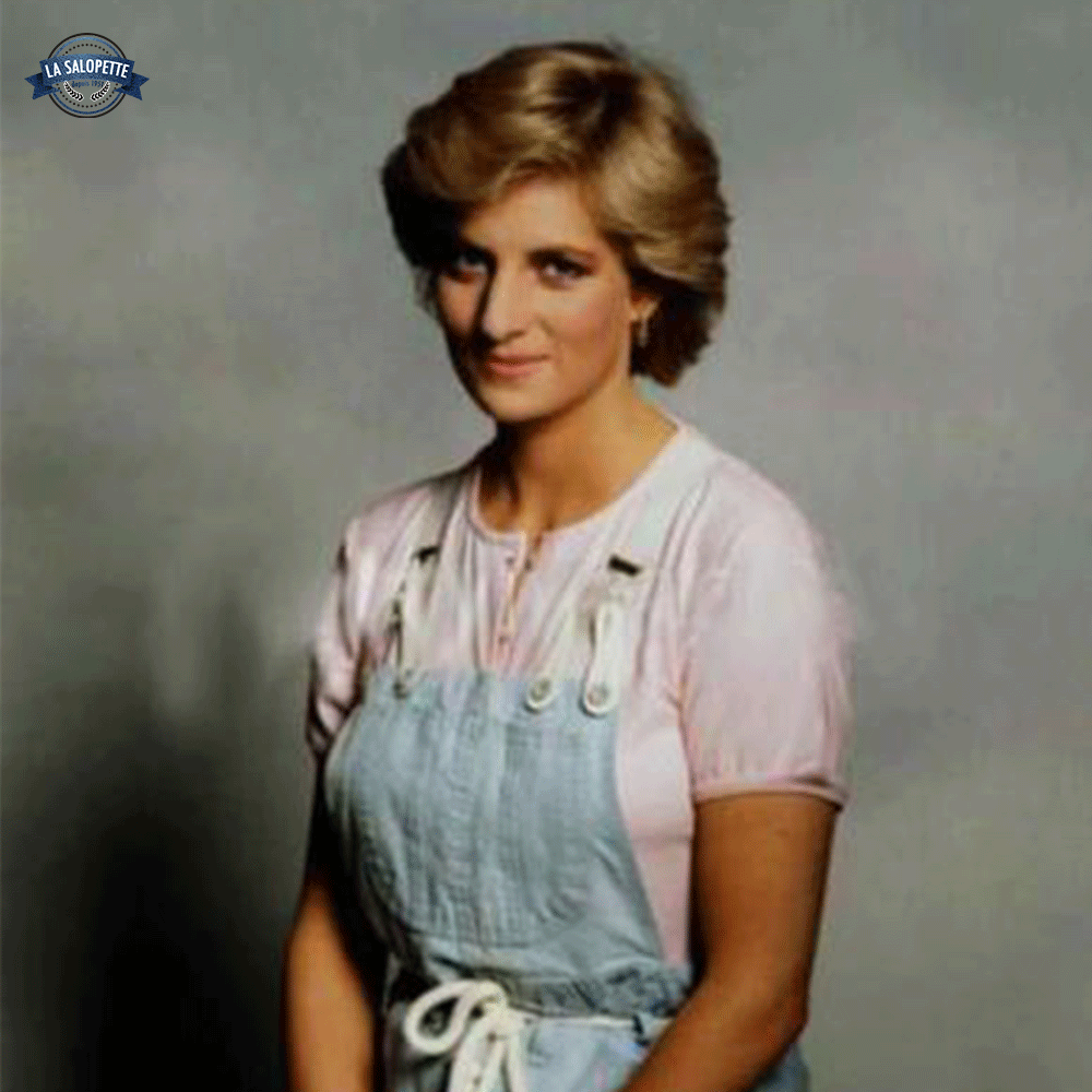 Prinses Diana in overall