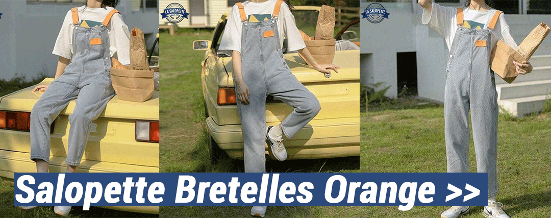 Salopette Bretelles Orange