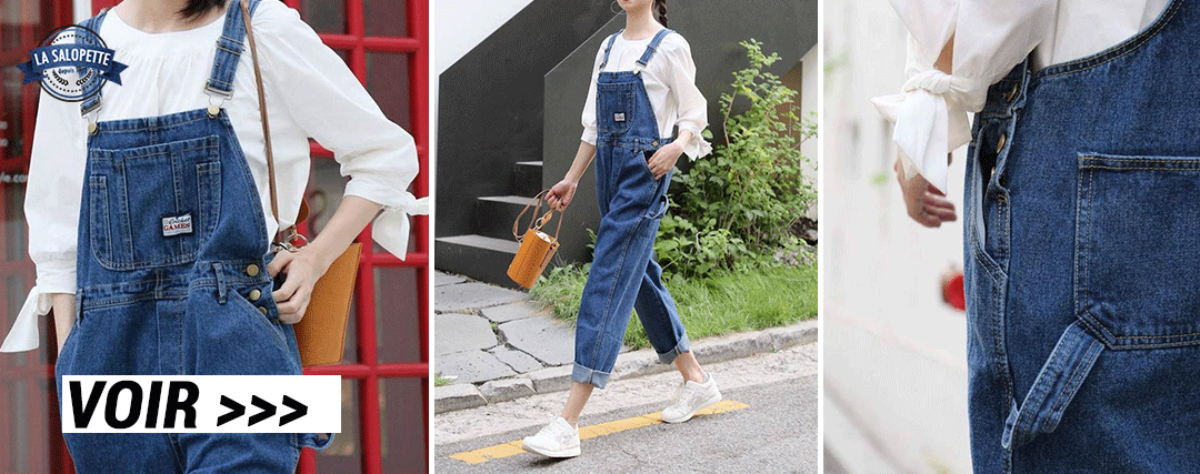 Salopette en Denim pour Femme