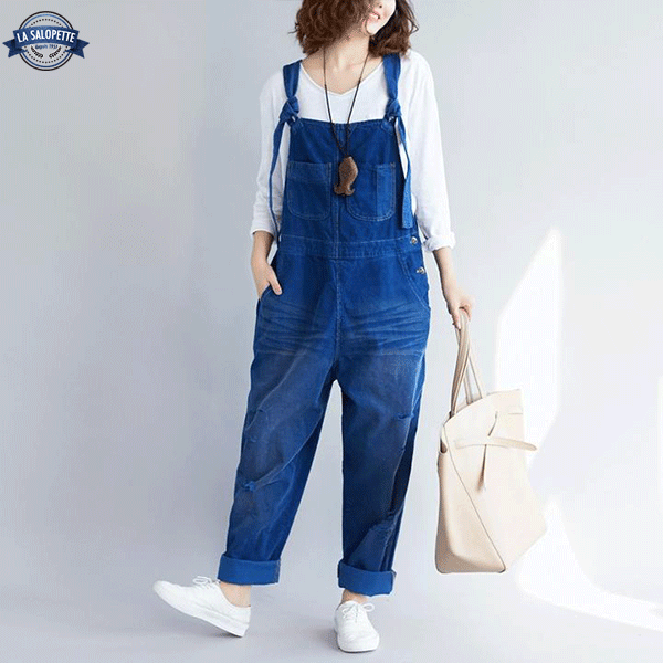 Denim overall om te schilderen