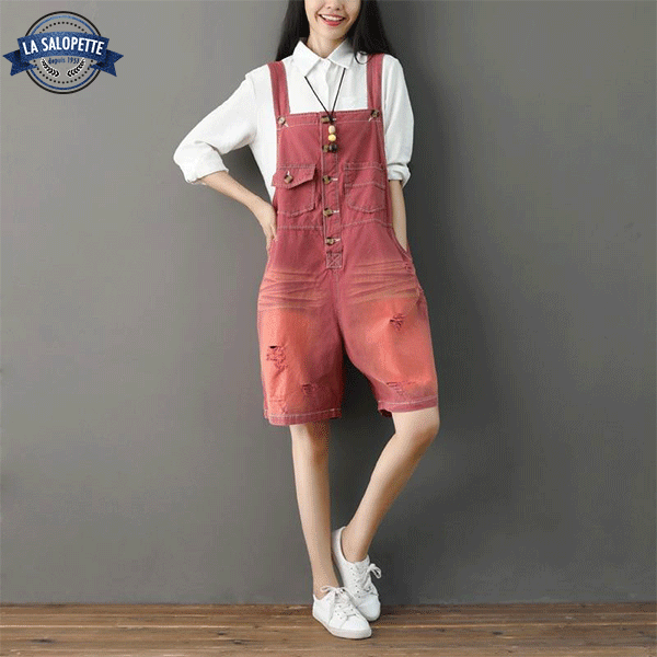 Apron Shorts Red