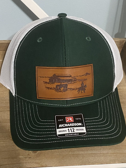 Savannah Moss Co. Fish Logo Leather Patch Hat