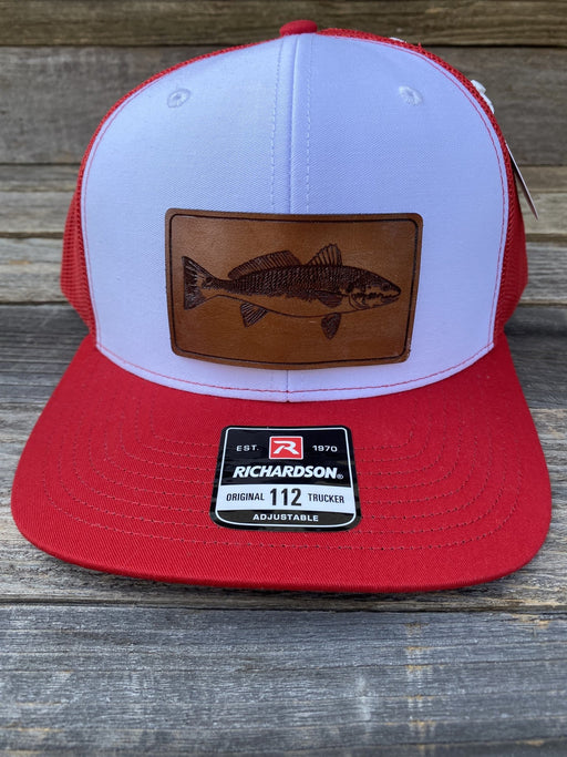 Savannah Moss Co. Fish Logo Leather Patch Hat