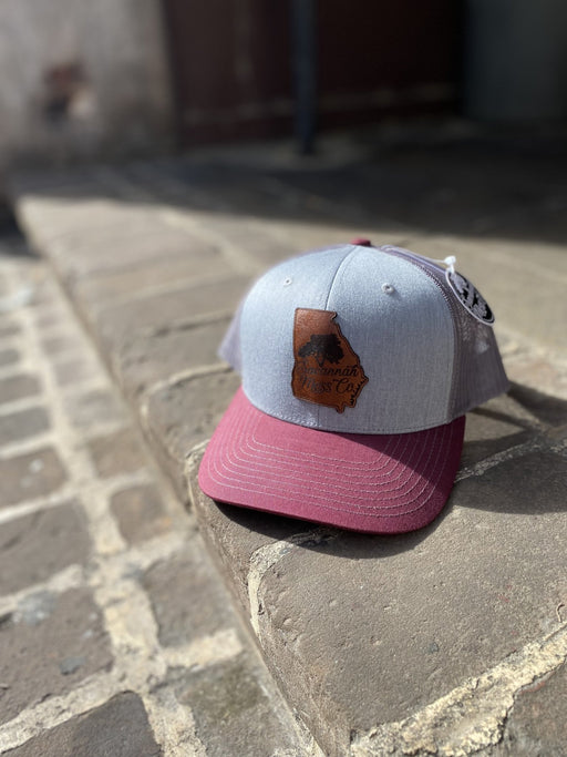 Braves Leather Patch Hat — Savannah Moss Co.