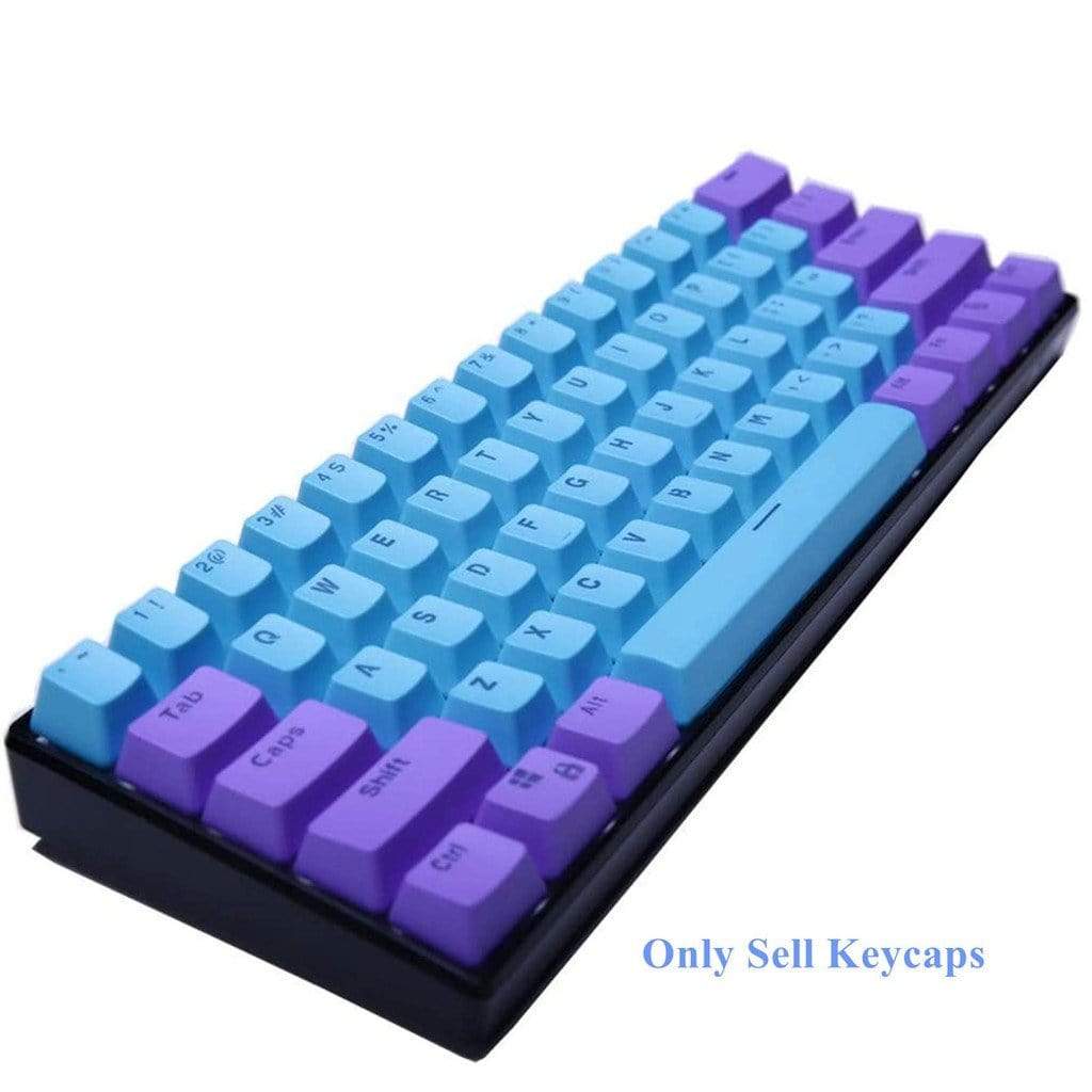 Blue purple with keycaps
