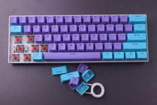 Purple&Blue with keycaps