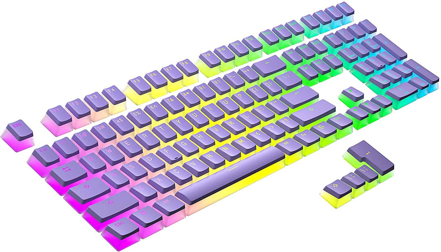 Lavender Pudding Keycaps