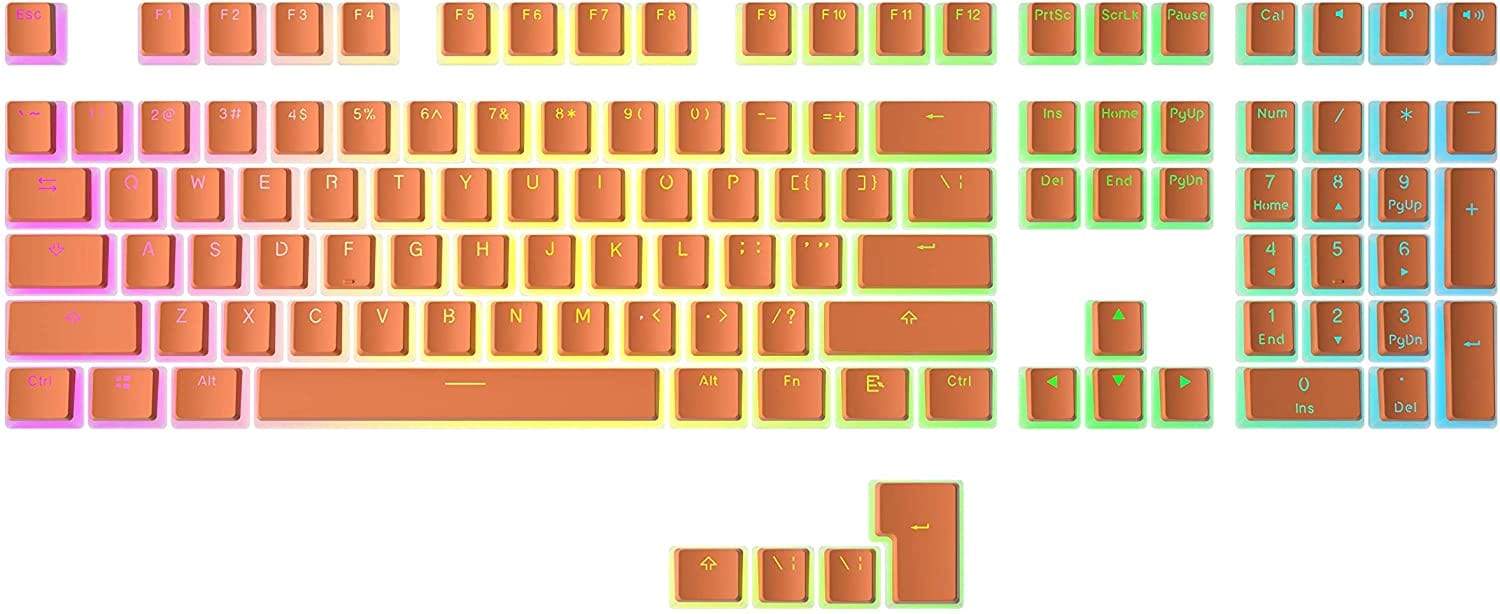 Orange Pudding Keycaps Set