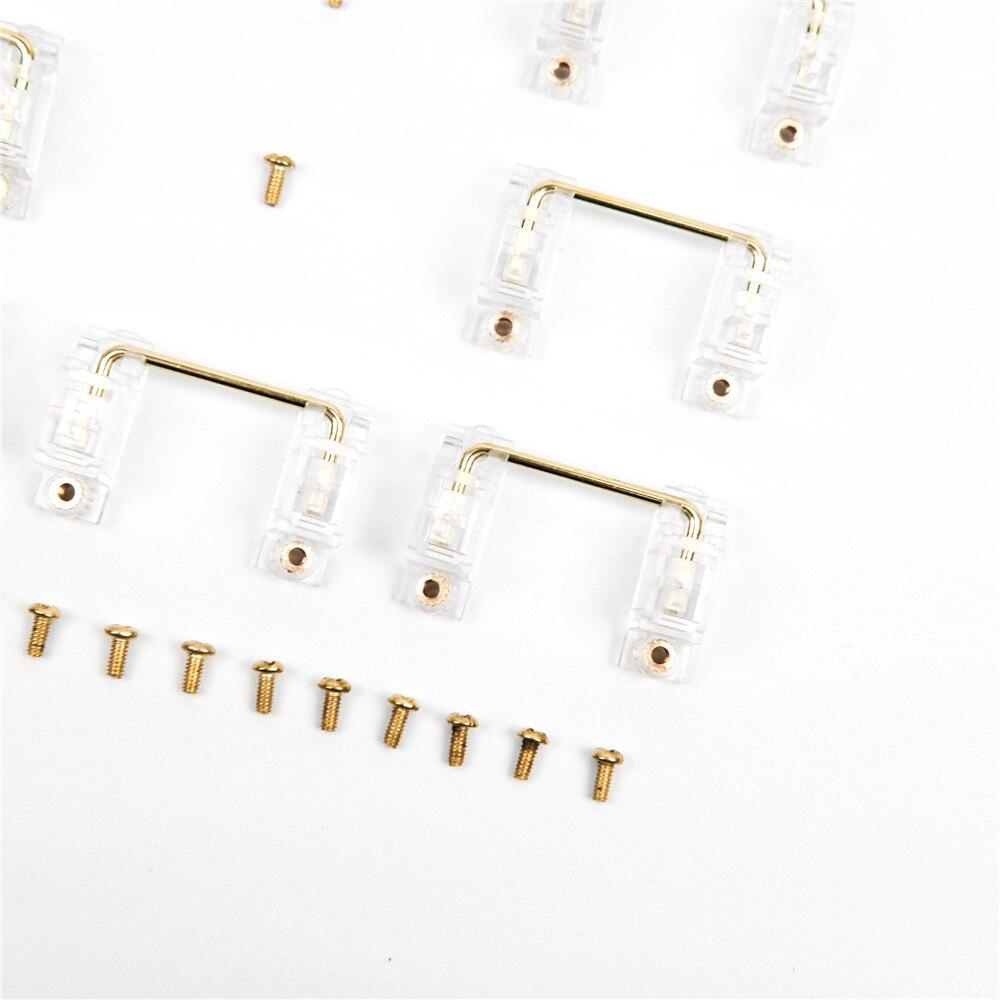 Transparent Gold-Plated Screw Stabilizer